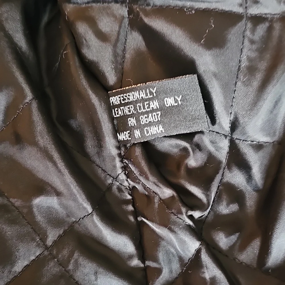 Cycle Leather Jacket XL Pink Gray Black - Picture 5 of 14